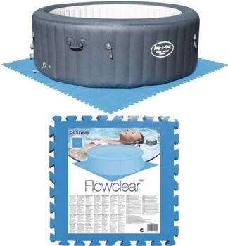 Bestway Protetor para Chão de Piscina 8 Piezas (Azul - Polietileno)