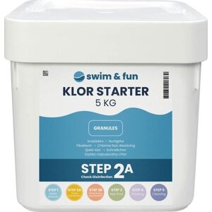 Swim & Fun Klor Starter, Snabblösligt Granulat, 5 Kg
