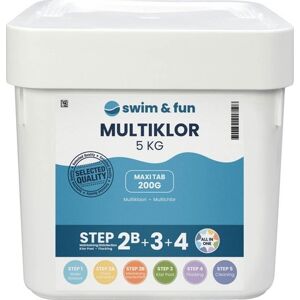 Swim & Fun Multiklor Maxi Tab 200 G, 5 Kg