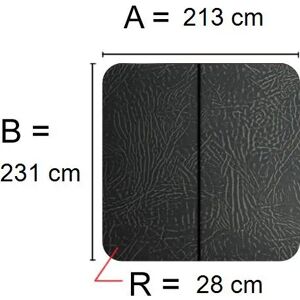 Kuben Spalock 213 X 231 R=28cm Grått Passar Jacuzzi M.Fl.