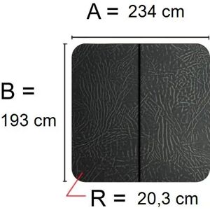 Kuben Spalock 234 X 193 R= 20,3cm Grått För Sundance Mari