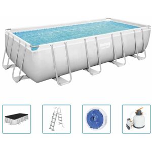 Power Steel Swimming Pool Set Rectangular 549x274x122 cm Bestway