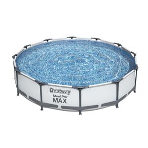 (12'X30") BestWay Steel Pro Frame Swimming Pool Set Round Above Ground With Filt