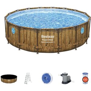 Bestway Power Steel Swim Vista Series Swimming Pool Set, 16' x 48"