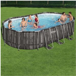 Bestway 20ft x 12ft x 48in Power Steel Oval Pool Set