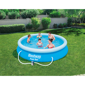 BestWay 12ft x 30inch Fast Set™ Above Ground Swimming Pool With Filter
