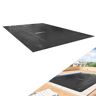 Arebos Pool Solar Foil/Cover Solar Cover Square Ø4.5x2.2m Black Solar Tarpaulin