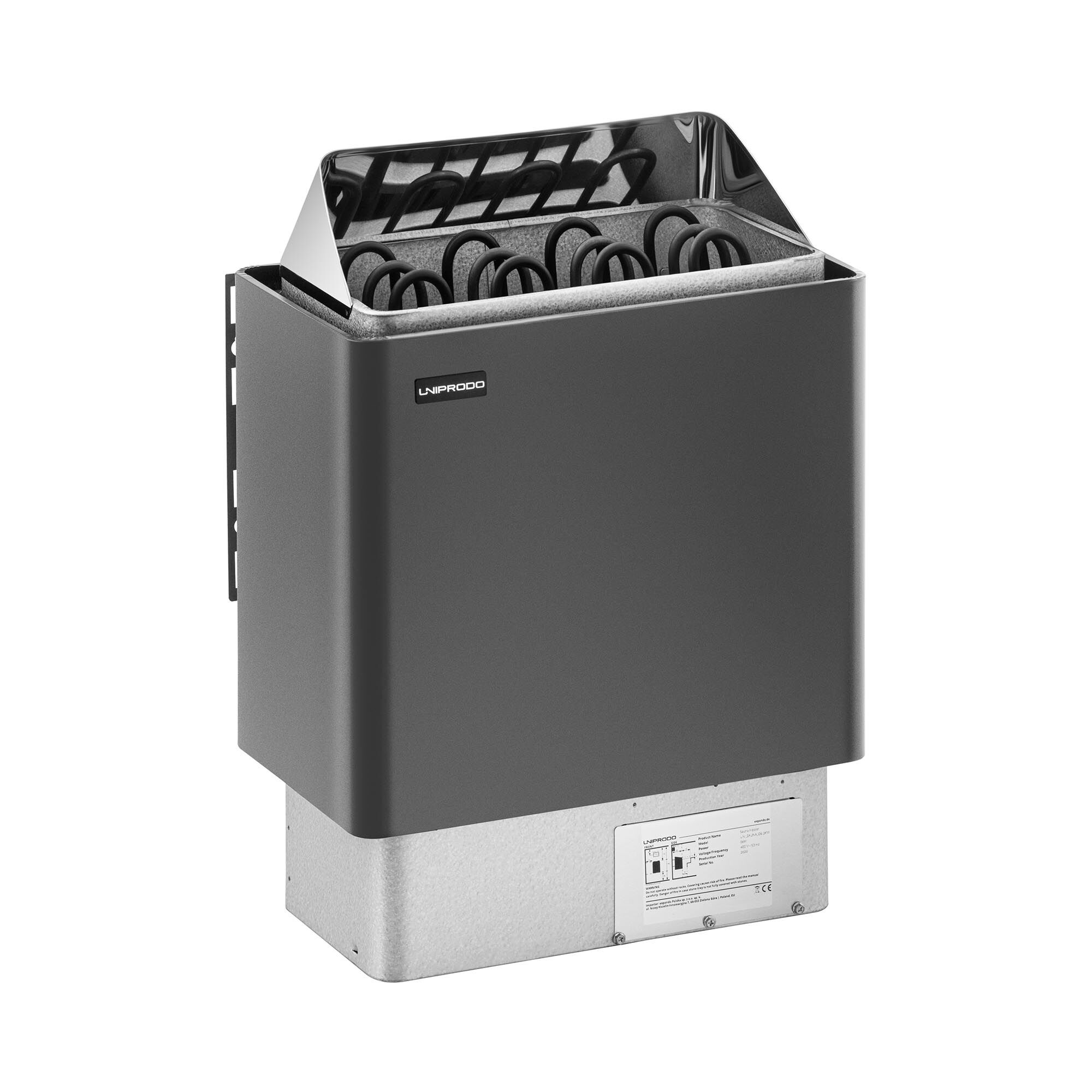 Uniprodo Sauna Heater - 6 kW - 30 to 110 °C UNI_SAUNA_G6.0KW