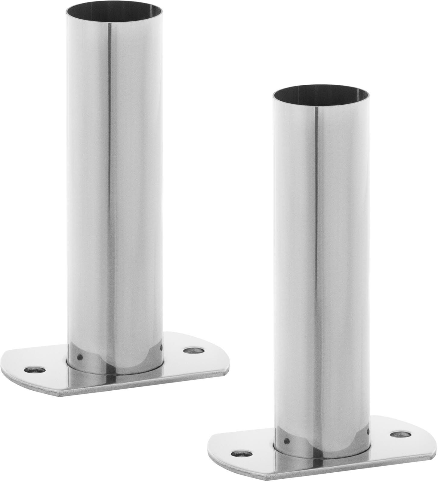 Uniprodo Pool ladder installation kit - Stainless steel - 2 Ladder end pieces UNI_LADDER_SUPPORT_42