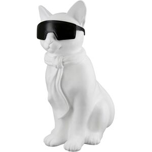 Casablanca by Gilde Tierfigur »Katze mit Brille Hero Cat« weiss, schwarz Größe