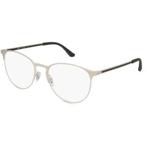 Luxottica Ray-Ban RX6375 Unisex-Brille inkl. Gläser Vollrand Panto Metall-Gestell 51mm/18mm/145mm, silber