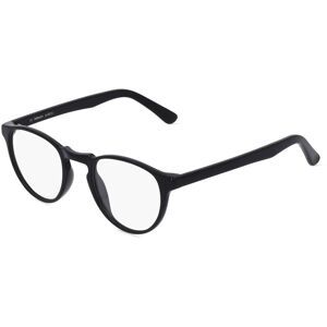 Fielmann ROW Fielmann JIL 022  CL Unisex-Brille inkl. Gläser Vollrand Panto Kunststoff-Gestell 48mm/22mm/140mm, schwarz