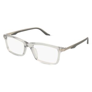 Kering Eyewear Puma PU0410O Herren-Brille inkl. Gläser Vollrand Eckig Acetat-Gestell 54mm/19mm/145mm, transparent