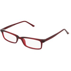 Fielmann ROW Fielmann MC 599 CL Unisex-Brille inkl. Gläser Vollrand Eckig Propionat-Gestell 50mm/16mm/135mm, rot