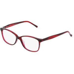 Fielmann ROW Fielmann ABC 046 CL Damen-Brille inkl. Gläser Vollrand Eckig Acetat-Gestell 52mm/14mm/135mm, rot