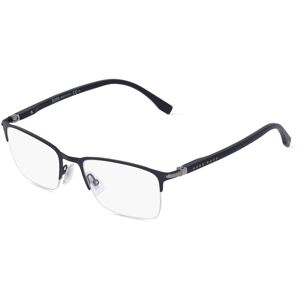 Safilo Boss 1007/IT Herren-Brille inkl. Gläser Halbrand Eckig Metall-Gestell 52mm/19mm/145mm, schwarz