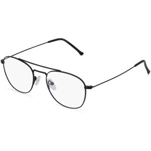 Fielmann ROW Fielmann BD 427 CL Herren-Brille inkl. Gläser Vollrand Eckig Edelstahl-Gestell 51mm/19mm/145mm, blau