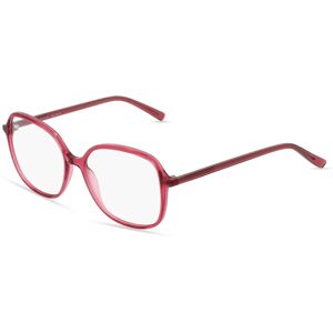 Fielmann ROW Fielmann ABC 065 FA Damen-Brille inkl. Gläser Vollrand Eckig Acetat-Gestell 53mm/16mm/135mm, Rot