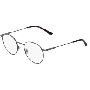 Marchon Germany Calvin Klein CK19119 Unisex-Brille inkl. Gläser Vollrand Rund Metall-Gestell 49mm/20mm/145mm, silber