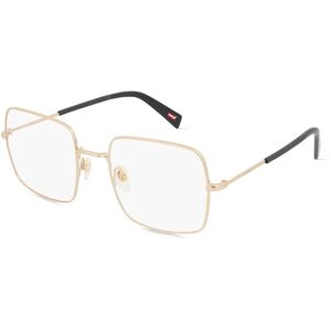 Safilo Levi's LV1042 Damen-Brille inkl. Gläser Vollrand Rechteckig Metall-Gestell 53mm/21mm/145mm, gold