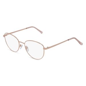 Fielmann ROW Fielmann BD 481 CL Damen-Brille inkl. Gläser Vollrand Eckig Edelstahl-Gestell 53mm/18mm/135mm, pink