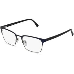 Fielmann ROW Fielmann MC 538 FLEX CL Herren-Brille inkl. Gläser Vollrand Eckig Edelstahl-Gestell 53mm/19mm/140mm, blau