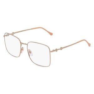 Kering Eyewear Gucci GG0951O Unisex-Brille inkl. Gläser Vollrand Eckig Metall-Gestell 57mm/19mm/145mm, gold