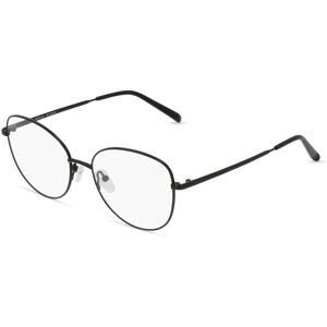 Fielmann ROW Fielmann BD 458 FA Damen-Brille inkl. Gläser Vollrand Butterfly Edelstahl-Gestell 52mm/17mm/135mm, schwarz