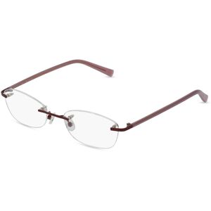 Fielmann ROW Fielmann BD 476 CL Damen-Brille inkl. Gläser Randlos Oval Edelstahl-Gestell 51mm/19mm/130mm, rot