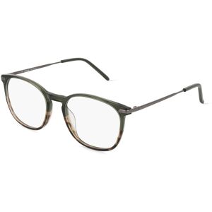 Fielmann ROW Fielmann MI 059 CL Herren-Brille inkl. Gläser Vollrand Panto Acetat-Gestell 52mm/19mm/145mm, Grün