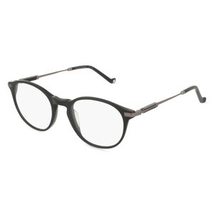 Hackett 332 Unisex-Brille inkl. Gläser Vollrand Rund Acetat-Gestell 49mm/19mm/145mm, schwarz