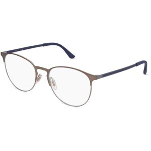 Luxottica Ray-Ban RX6375 Unisex-Brille inkl. Gläser Vollrand Panto Metall-Gestell 53mm/18mm/145mm, grau