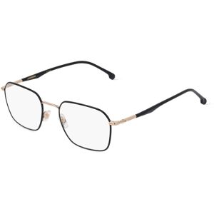 Safilo Carrera 282 Unisex-Brille inkl. Gläser Vollrand Eckig Metall-Gestell 53mm/20mm/145mm, schwarz