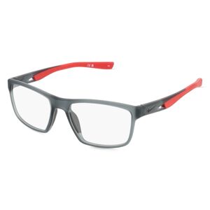 Marchon Germany Nike 7015 Unisex-Brille inkl. Gläser Vollrand Eckig Kunststoff-Gestell 55mm/17mm/145mm, grau