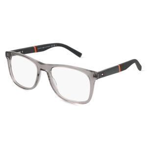 Safilo Tommy Hilfiger Eyewear TH 2046 Herren-Brille inkl. Gläser Vollrand Eckig Acetat-Gestell 53mm/18mm/145mm, grau