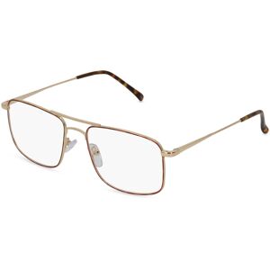 Fielmann ROW Fielmann BD 435 CL Herren-Brille inkl. Gläser Vollrand Eckig Edelstahl-Gestell 53mm/18mm/140mm, gold