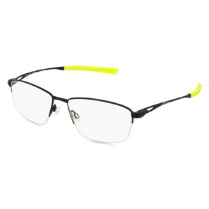 Marchon Germany Nike 6045 Unisex-Brille inkl. Gläser Halbrand Rechteckig Metall-Gestell 56mm/17mm/145mm, schwarz