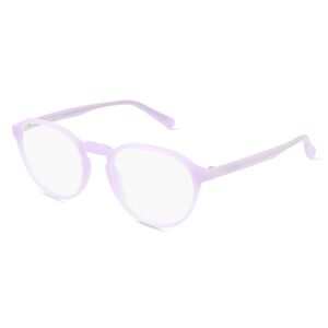 Fielmann ROW Fielmann BD 536 CL Unisex-Brille inkl. Gläser Vollrand Panto Propionat-Gestell 50mm/19mm/145mm, lila