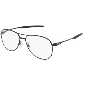 Luxottica Oakley OX5077 CONTRAIL TI RX Herren-Brille inkl. Gläser Vollrand Rund Titan-Gestell 55mm/14mm/144mm, schwarz