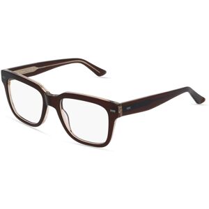 Fielmann ROW Fielmann LN 034 CL Unisex-Brille inkl. Gläser Vollrand Eckig Acetat-Gestell 53mm/19mm/145mm, braun