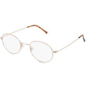 Fielmann ROW Fielmann BD 350 PANTO CL Unisex-Brille inkl. Gläser Vollrand Panto Edelstahl-Gestell 50mm/20mm/145mm, gold