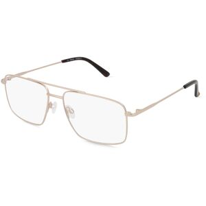 Fielmann ROW Fielmann OU 046 CL Herren-Brille inkl. Gläser Vollrand Eckig Edelstahl-Gestell 56mm/16mm/145mm, gold