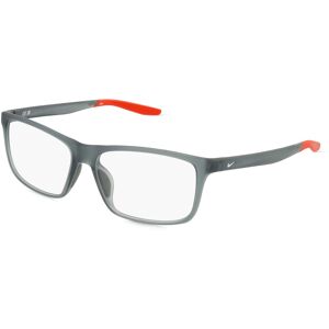 Nike 7272 Herren-Brille inkl. Gläser Vollrand Eckig Propionat-Gestell 56mm/15mm/145mm, grau