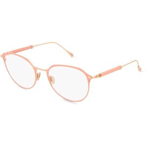 Marcolin Deutschland Tod's TO5246 Unisex-Brille inkl. Gläser Vollrand Rund Metall-Gestell 51mm/18mm/140mm, pink