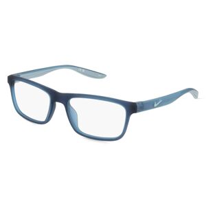 Marchon Germany Nike 7046 Unisex-Brille inkl. Gläser Vollrand Rechteckig Kunststoff-Gestell 54mm/17mm/140mm, blau