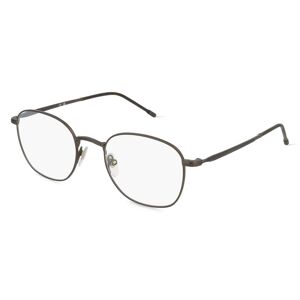 De Rigo Lozza LOZVL2387 Herren-Brille inkl. Gläser Vollrand Eckig Metall-Gestell 51mm/21mm/145mm, grau