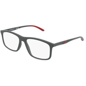 Luxottica Emporio Armani EA3196 Herren-Brille inkl. Gläser Vollrand Rechteckig Kunststoff-Gestell 56mm/17mm/145mm, grau