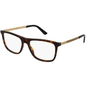 Kering Eyewear Gucci GG0691O Unisex-Brille inkl. Gläser Vollrand Eckig Acetat-Gestell 56mm/18mm/150mm, braun