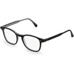 Fielmann ROW Fielmann MF 028 FA Unisex-Brille inkl. Gläser Vollrand Eckig Acetat-Gestell 49mm/20mm/140mm, schwarz