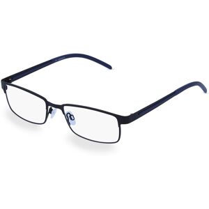 Fielmann ROW Fielmann E 582202 Herren-Brille inkl. Gläser Vollrand Eckig Edelstahl-Gestell 52mm/17mm/135mm, schwarz